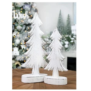Mango Wood Handmade Christmas Tree Hanging Candle Stand for Home Decoration