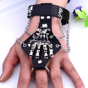 Anime Attack on Titan One Piece Leather Bracelet Men's Bracelet Wrist Ring