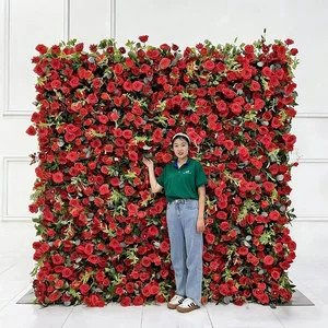 Wedding Backdrop Artificial Flower Flower Wall Birthday Party Floral Decoration Wall Flower Wall Panel Backdrop Wedding