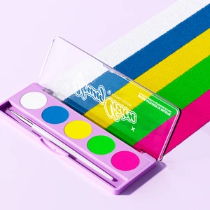 DIY Halloween Party Cosplay Paint Body Paint Palette Fluorescent UV Rainbow Face Paint for Christmas Stage Festivals Carnival