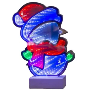 Kanlong Wooden Christmas Tree Stand with Battery-Powered Mini LEDs a Decorative Holiday Accessory