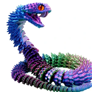 热销定制3D打印蛇形玩具定制动物主题新奇恶作剧玩具设计个性设计师设计采用3D打印技术