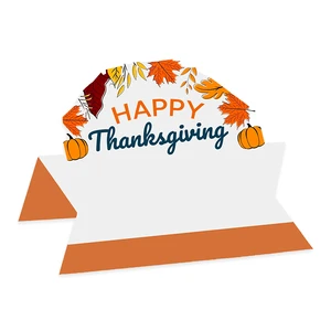 Xieli Fall Party Decoration Seat Place Card Maple Leaves Printed Paper Name Cards for Table