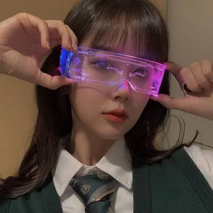 Colorful LED Luminous Glasses Punk Goggle Music Bar Party Party Decoration Christmas Festival Glowing Festival Neon Glasses