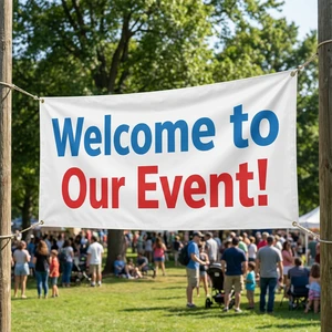 Elegant Wedding Vinyl Banner Personalized Welcome Sign Waterproof Vinyl Banner for Reception Entrance Decoration
