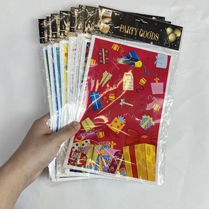 Reusable Plastic Cello Party Favor Gift Sweet Candy Goody Bags Favor Bags with Handle