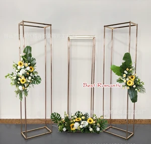 Wedding Scene Props Wedding Background Stand Banquet Main Entrance Welcome Area Decorative Ornaments Rectangular Flower Stand