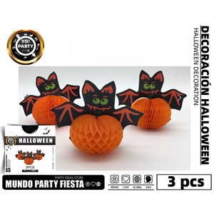 Set of 3#74829 Halloween Bat Hanging Decorations Holiday Supplies for Festive Decorations