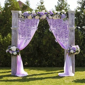 Wisteria Artificial Flower Vines Lightweight Plastic Garland Decorations for Weddings Valentine's Day Graduation Outdoor Office