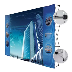 Changzhou Factory Pop Up Stand Custom Fabric Pop Up Booth Advertising Trade Show Display Stand Exhibition Wall Banner