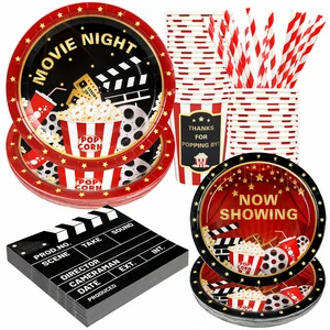 Movie Night Party Supplies Movie Themed Birthday Disposable Tableware