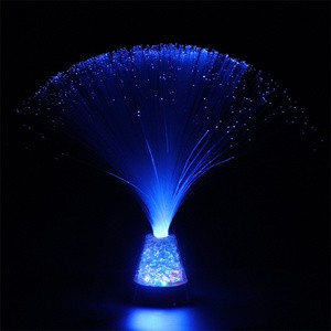 Novelty Indoor Lighting Colorful Optic Fiber LED Glowing Flashing Rose Night Light Holiday Party Decorations Battery Toy