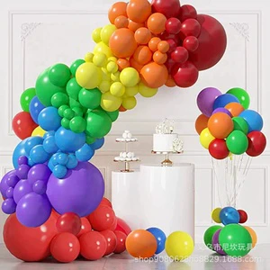 104pcs Colorful Balloon Garland Arch Kits for Kids Birthday Holiday Backdrop Decoration Carnival Celebration Party Balloons