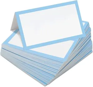 Place Cards Pack of Table Name Cards with Food Party Buffet Wedding Office School Restaurant Meeting Supplies