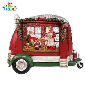 USA Best Selling Merry Christmas Santa Ornaments USB Snow Globe Christmas Lantern Home Decorations