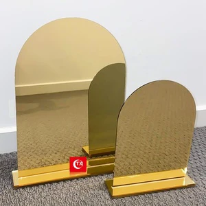 Custom Gold Acrylic Table Place Cards Acrylic Signs for Wedding Blank Event Party Plate Seating Chart Card for Table