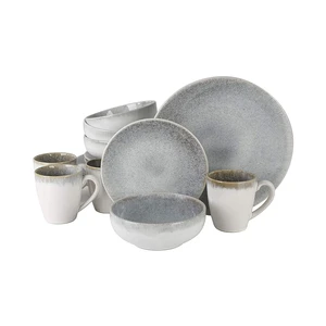 lux Tableware Dine Set Dish Wholesale Custom Wedding Luxury Glazed Nordic Party Tableware Table Decorations Dinner Set 72 Pcs
