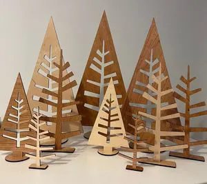 Wooden Tree Standing Holder for Christmas