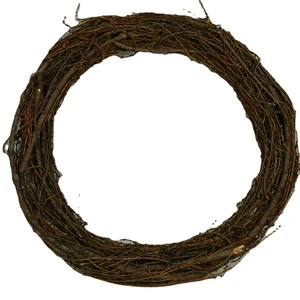 YIYU BSCI Handmade Country Style Natural Grapevine Twigs Wreaths-Graduation & Christmas Decor DIA 45.5CM