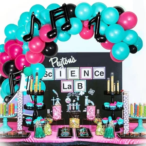 Musical Theme Decor Birthday Party Supplies Balloons Garland Arch Kit Arco De Globo Balloon Birthday Party Set T021