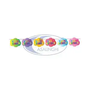 2.5m Happy Birthday Cloud Festoon Party Banners for Celebrations