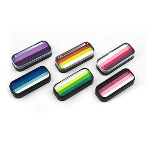 Custom Color Rainbow Colors Kids Non-toxic Face Use Water Based Face Paint Set Face And Body Paint Split Cake