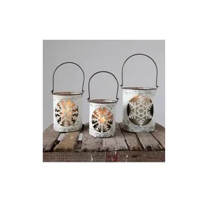 Galvanized Scented Candle Jars & Container for Home Garden Decoration Holidays Festivals for Christmas Tree Stand Accessories