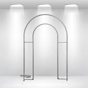 Portable Aluminum Alloy Open Arch Backdrop Stand Heavy Duty Wedding Birthday Party Event Decoration Metal Background Frame