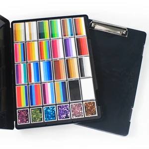 Professional Multi-Color Rainbow Water-Based Non-Toxic CE Certified Face Body Painting Kit Children Teens Adults Parties Sports