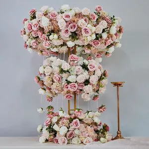 Custom Pink Wedding Table Decoration Wedding Centerpieces