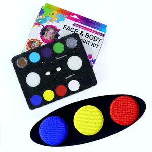 GP Professional Body Art Face Painting Kit for Kids Water Based Non-Toxic Tattoo Makeup for Halloween Parties Safe and Fun