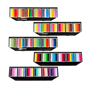 6 Piece Body Painting Kit Black Light Glow Makeup Kit Fluorescent Face Painting Halloween Black Light Body Painting