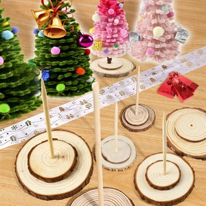 Neopoly Universal DIY Christmas Tree Wooden Base with 15cm Conical Foam Matching Christmas Decorations