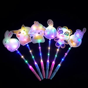 Custom Cartoon Animal LED Glow Sticks, Colorful Magic Wands for Wedding Party Favors, Promotional Event Gifts