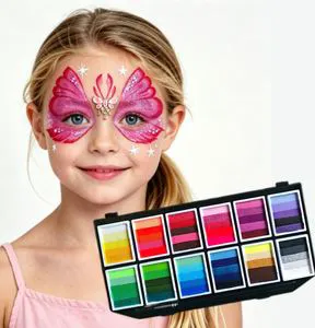 Wholesale Professional Face Painting Kit Body Art Paint Set for Children Halloween Carnival Cosplay Stage Performance