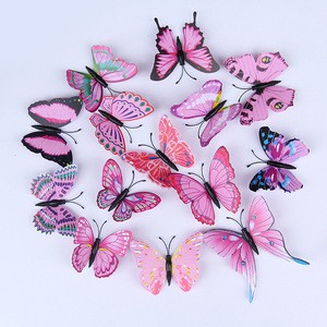 3d butterfly Wall Sticker for Wall Decoration and Wedding Decoration PVC18205 8cm
