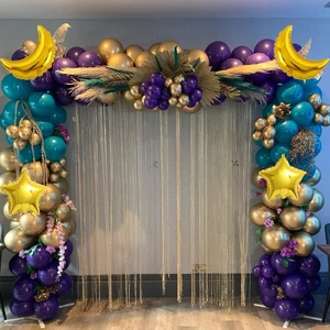 Hot Sale MIQI Brand Foil Latex Ramadan Eid Mubarak Balloons Decoration Party Supplies Balloon Arch Kit Set Celebrating Custom