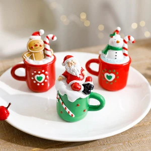 Creative Cartoon Christmas Resin Decorations Ornaments for Festive Decor