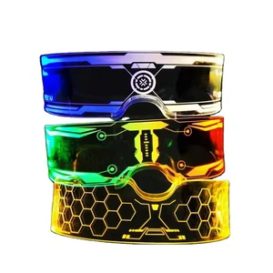 Hot Selling Colorful LED Light-Up Party Glasses Reasonable Price Magic Luminous Glasses with Flashing Function in Stock Parties