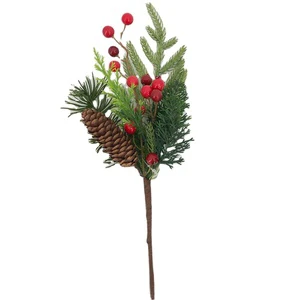 2026Christmas Accessories Christmas Desktop Ornament Simulation Red Fruit Small Christmas Tree Decoration