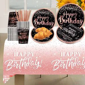 Party Supplies Party Pack Birthday Party Supplies Plates Napkins Tablecloth Cups Cutlery Finally 21 Banner 24 Guests 170 Pieces