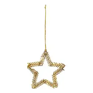 Premium Customised Brass Hanging Star Novel Christmas Tree Stand Accessories Handmade Eco-Friendly Low MOQ Factory Wholesale
