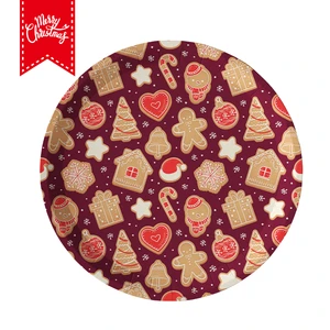 Merry Christmas 10pcs/set Disposable Tableware 7 Inch and 9 Inch Plates Tabletop Decorations Party Supplies