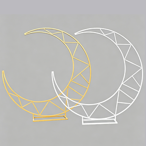New Iron Portable Wedding Stage Decoration Moon Arch Backdrop 6ft*6ft for Wedding Decoration & Supplies