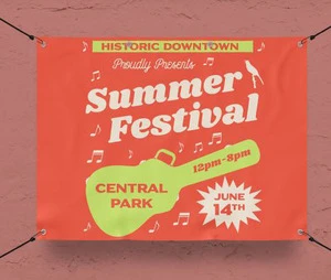 Custom Outdoor Party Decoration Banner Standard Printed Vinyl Hanging Wall Banner