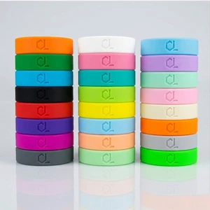 Promotional Advertising Cheap High Quality Gifts Custom Logo Decorative Rubber Band Silicone Bracelets Soft Wristbands