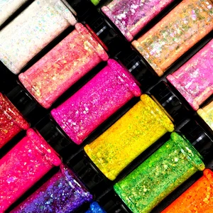 AYOYO Multi Color Christmas Tree Ornaments Glitter Bulk Wholesale Glitter Mixed Shapes for Christmas Decoration