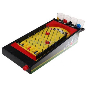 Sudsball Drinking Game Pinball Machine Set with Shot Glass Party Supplies Board Game Wine Game