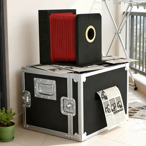 Newspaper PhotoBooth Kisok Korean Photo Booth Commercial Service Equipment Printer With Software Logo Shell Vending Machine