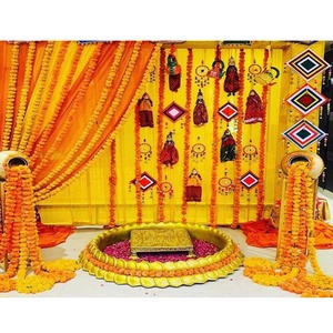 Designer New Arrival Elegant Wedding Haldi Ceremony Decor Fiberglass Urli Most Beautiful Traditional Wedding Vatna Event